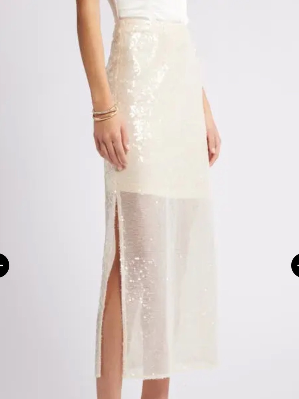 Open Edit Sequin Midi Skirt - Picture 2 of 5